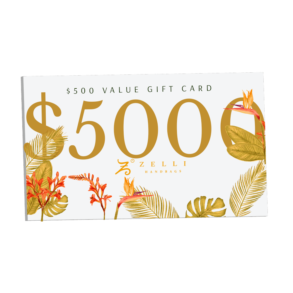 $5,000 - Zelli Handbags Gift Card - Zelli Handbags