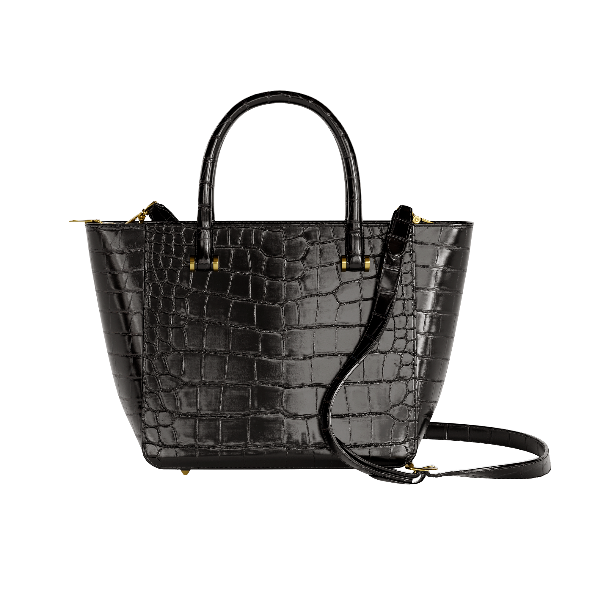 Black Authentic Alligator Tote
