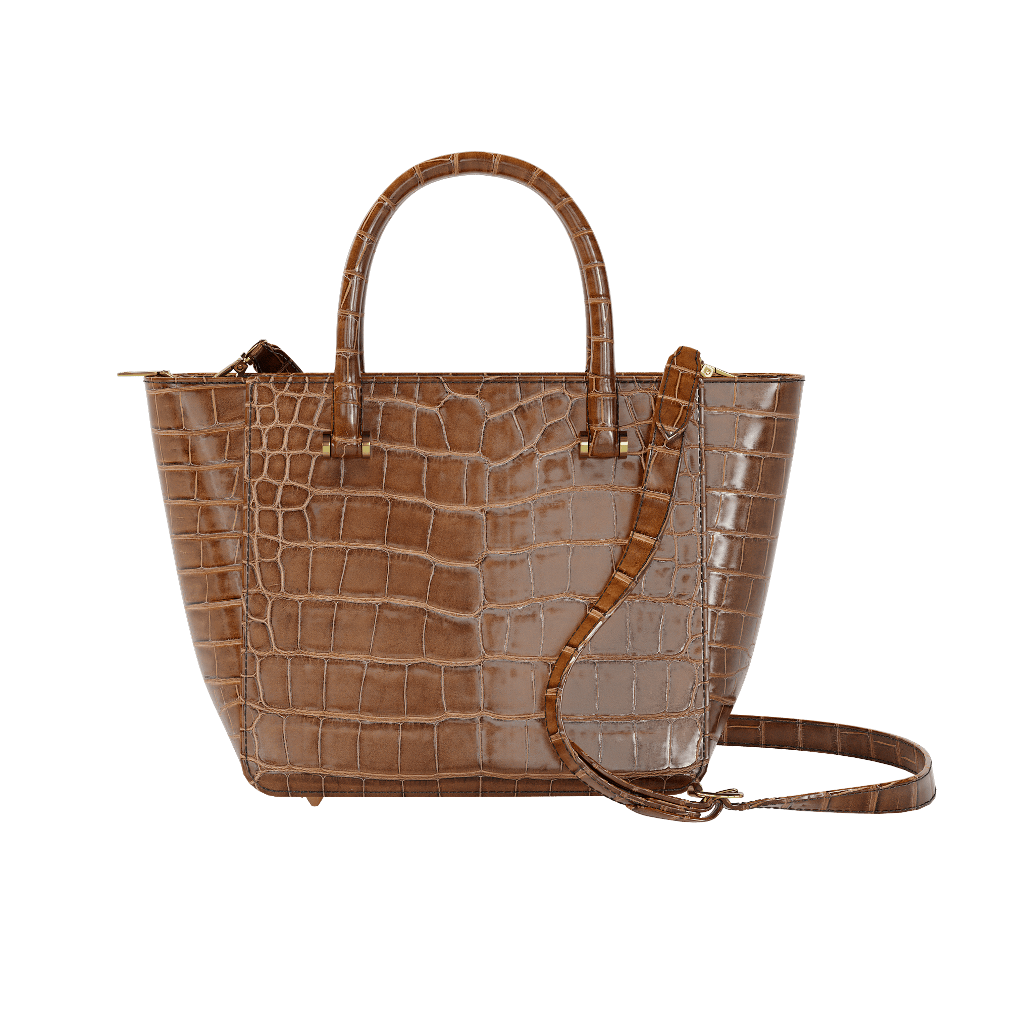 Authentic Brown Alligator Luxury Tote