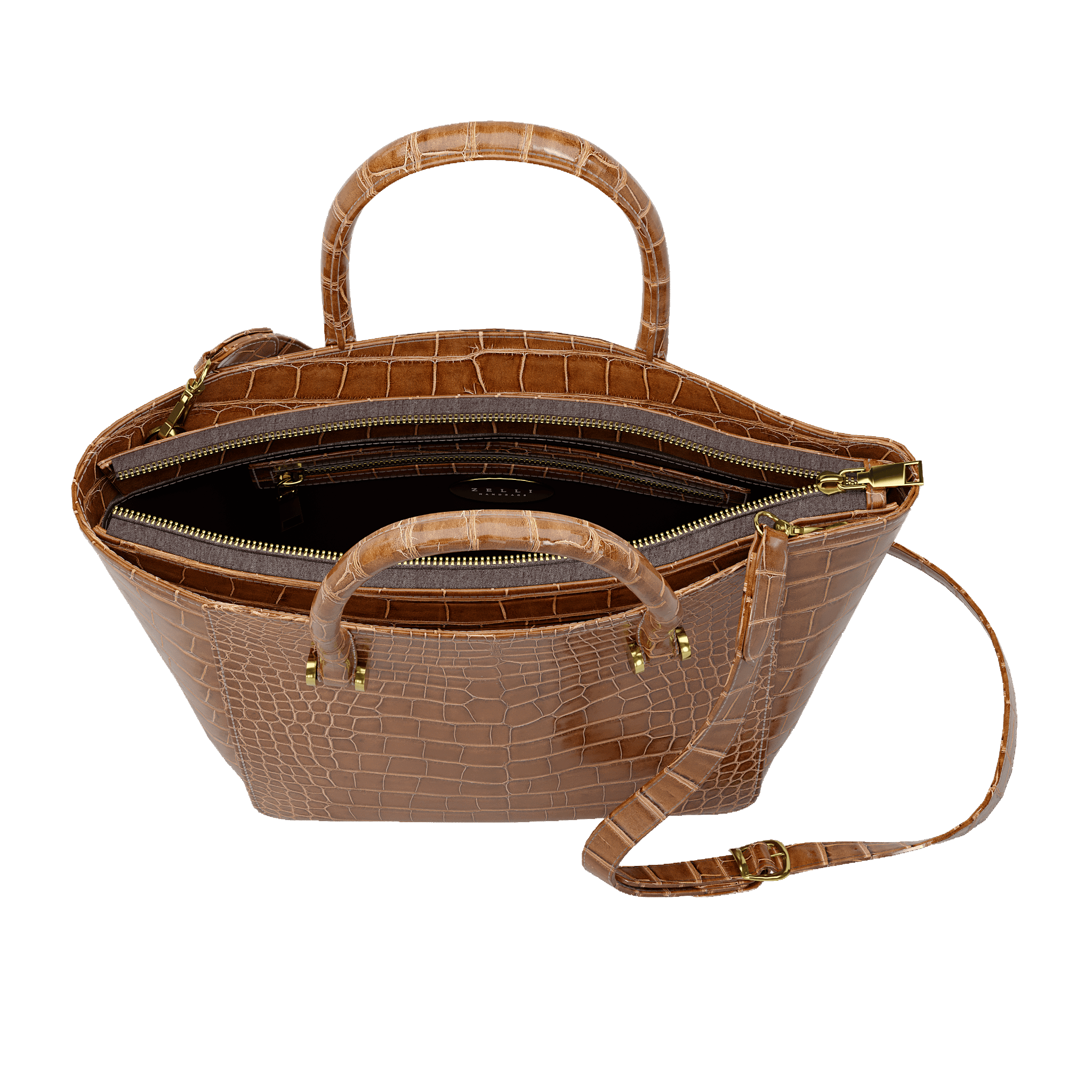 Authentic Brown Alligator Luxury Tote