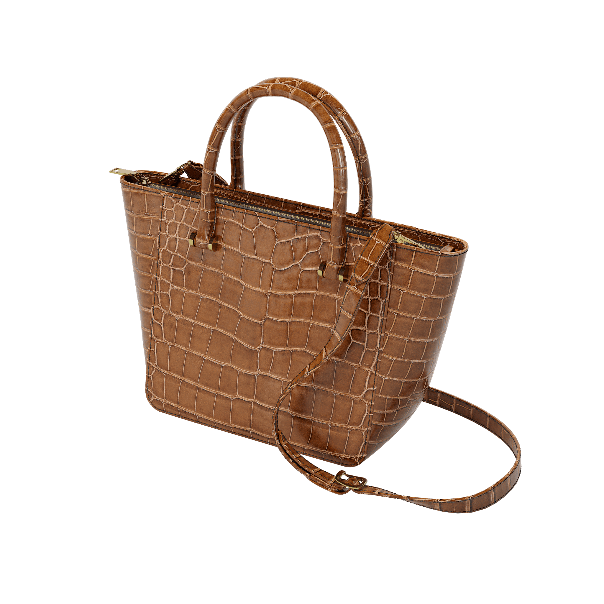 Authentic Brown Alligator Luxury Tote