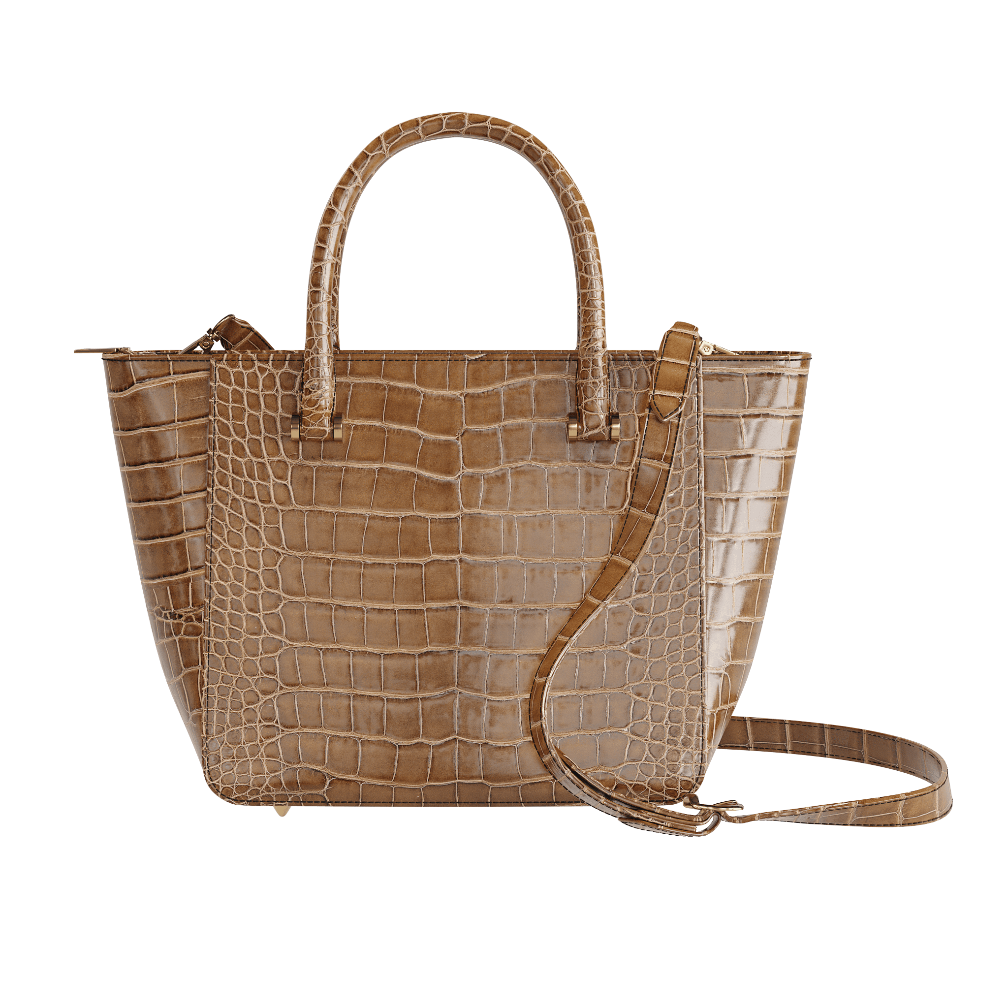 Brown crocodile handbags online