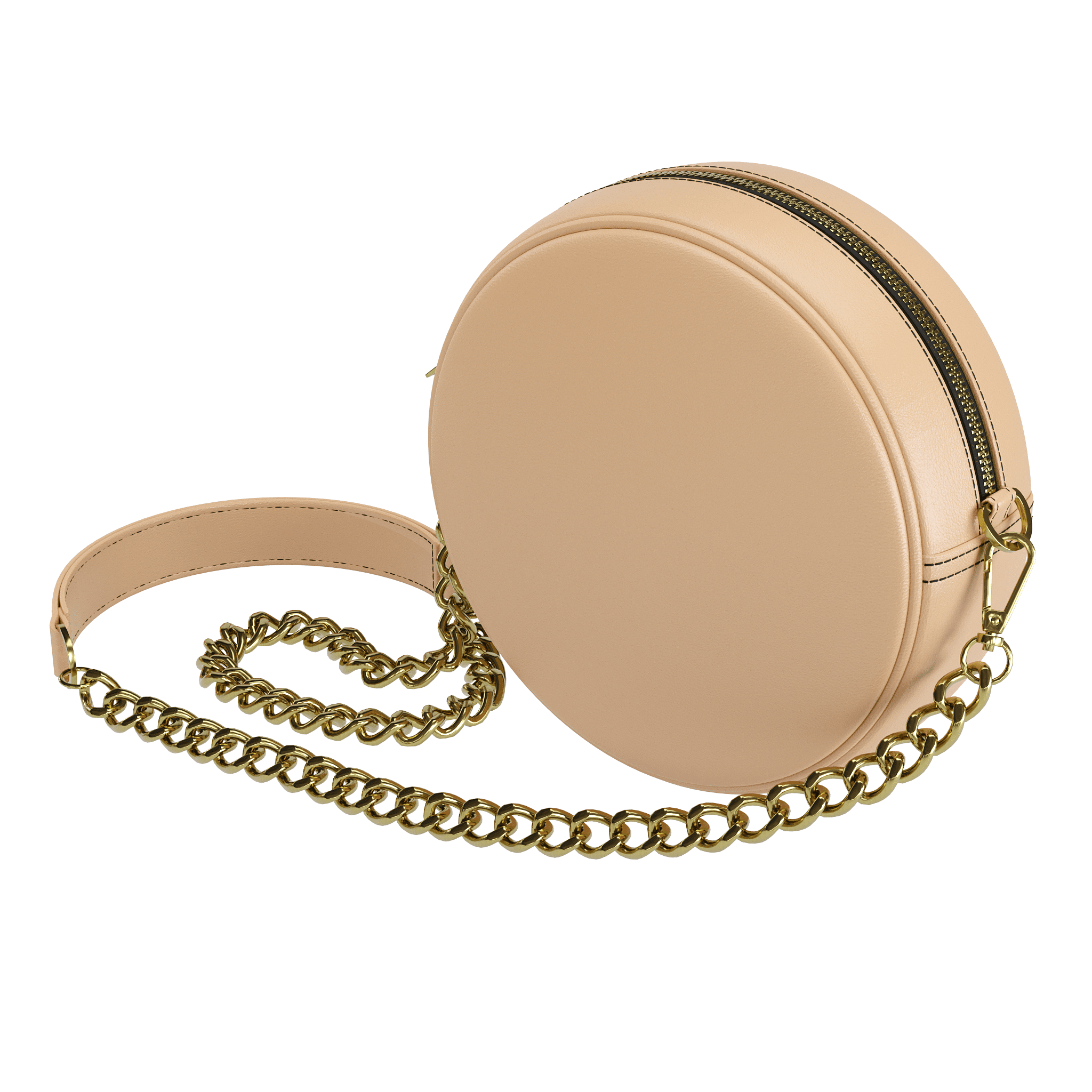 Casual Round Handbag In Patina - Zelli Handbags