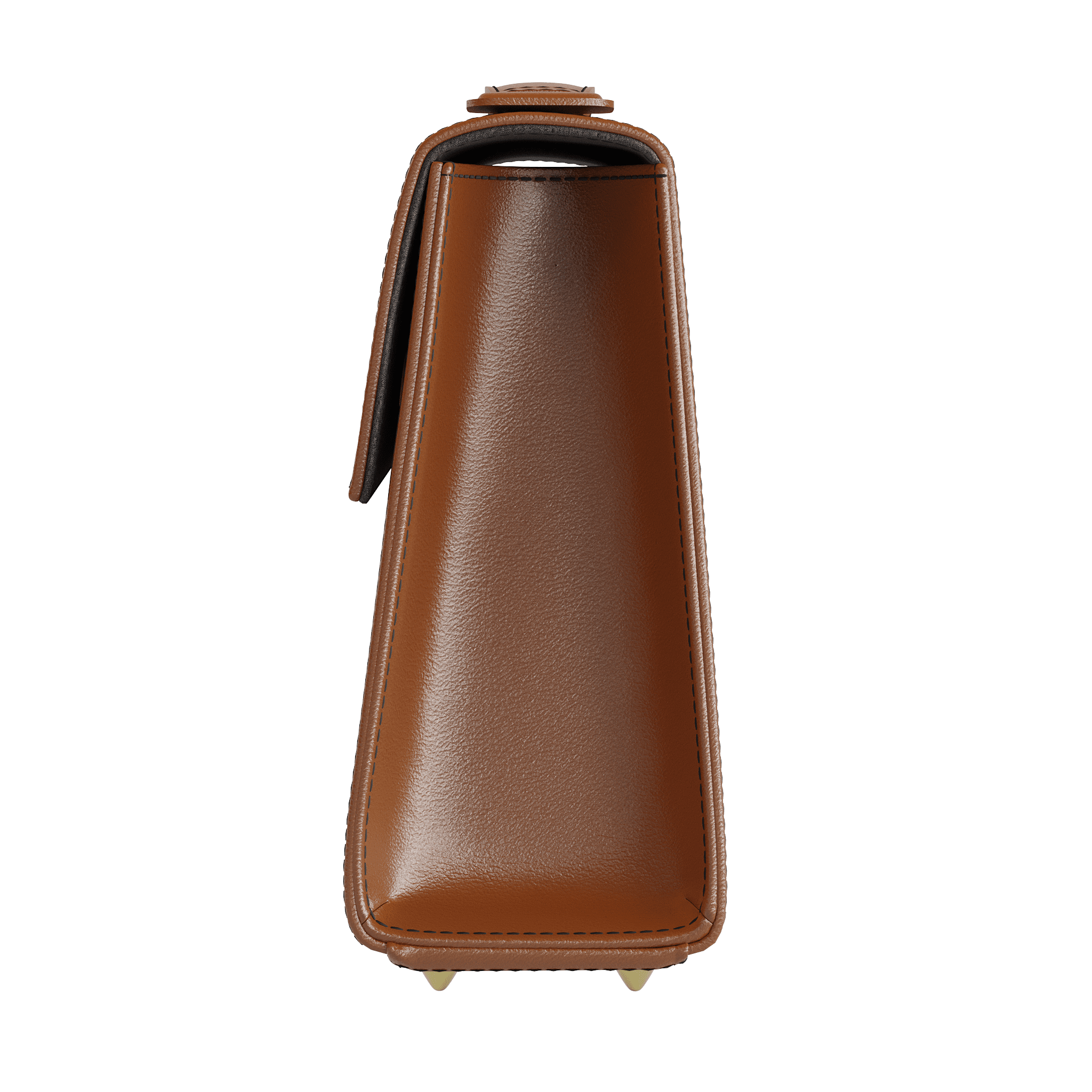 Classic Brown Veggie Tanned Box Bag - Zelli Handbags