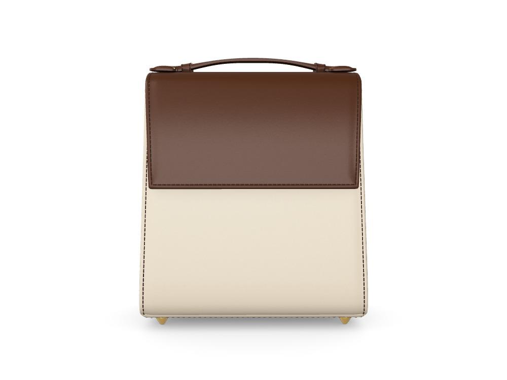 Classic Havana and Cream Vachetta Box Bag - Zelli Handbags