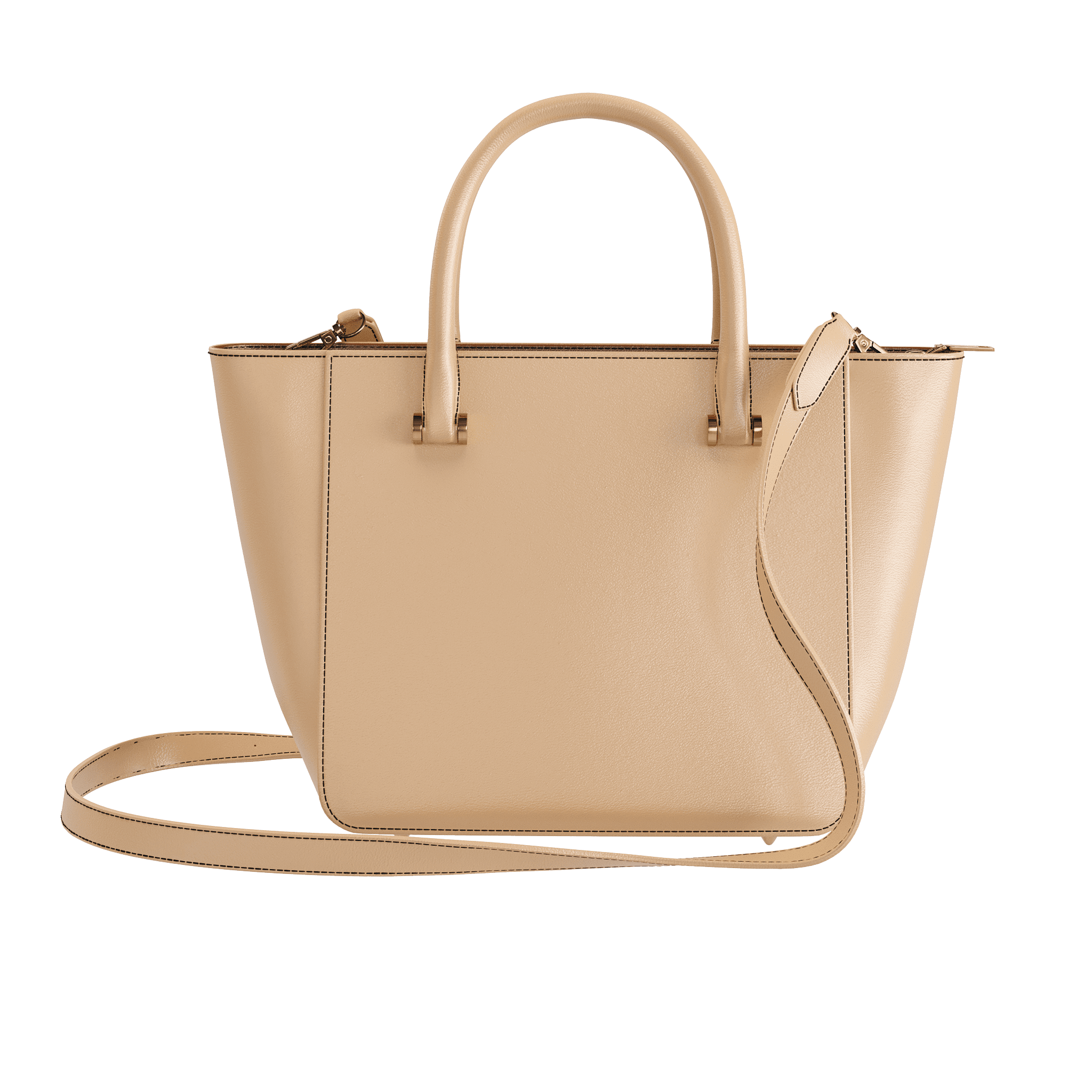 Large Tote In Patina Veggie Tanned Leather - Zelli Handbags