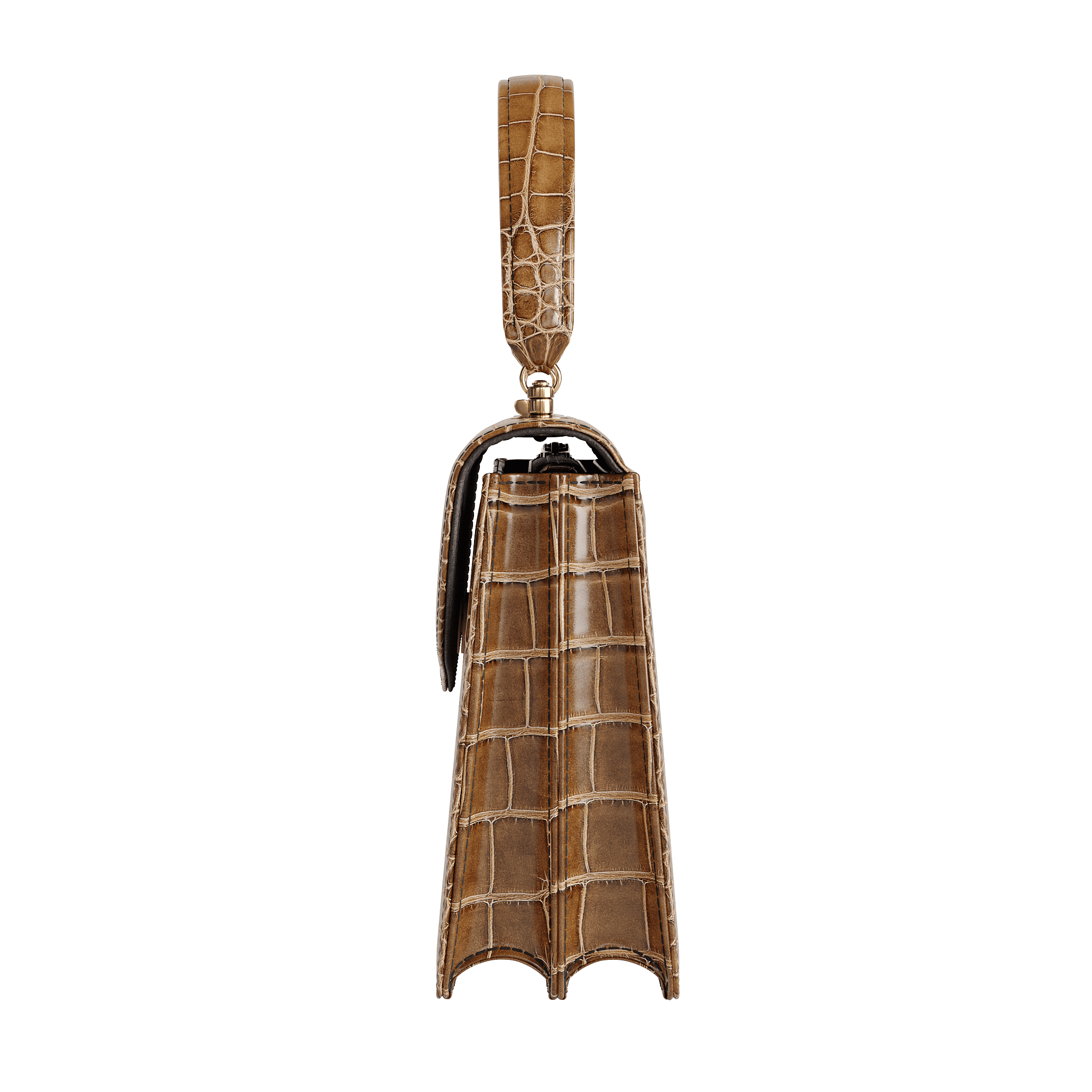 Luxury Brown Authentic Alligator Handbag - Zelli Handbags