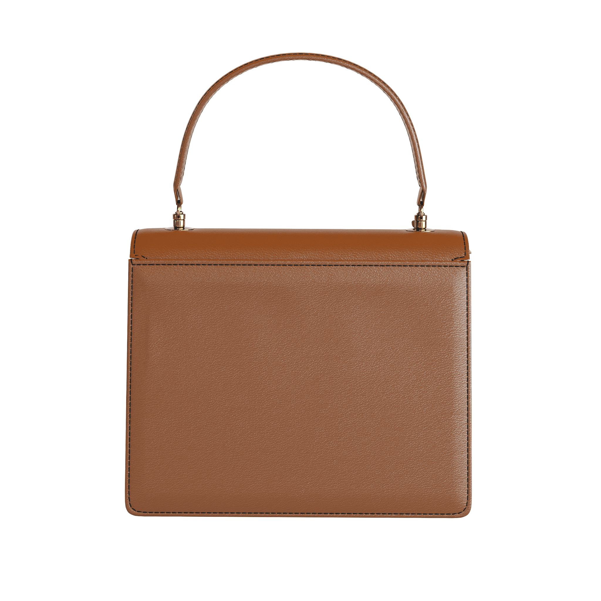 Two Tone Brown Handbag In Vegetable Tanned Leather - Zelli Handbags