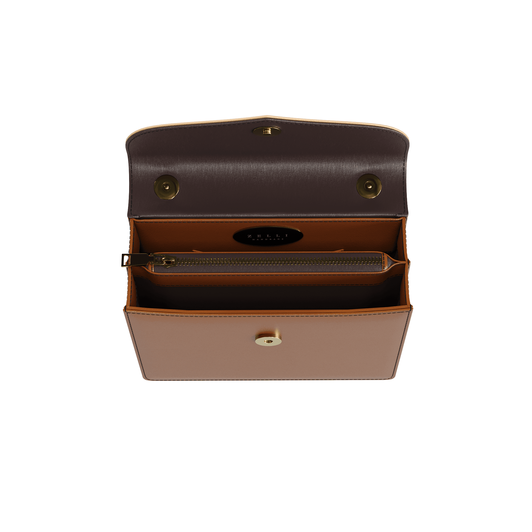 Two Tone Vegetable Tanned Classic Handbag - Zelli Handbags